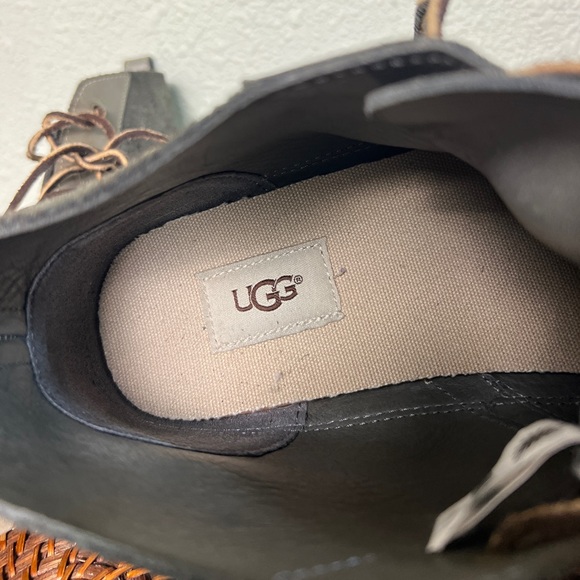 UGG NEUMEL UNLINED LEATHER CHARCOAL MENS US 11 - Picture 5 of 10